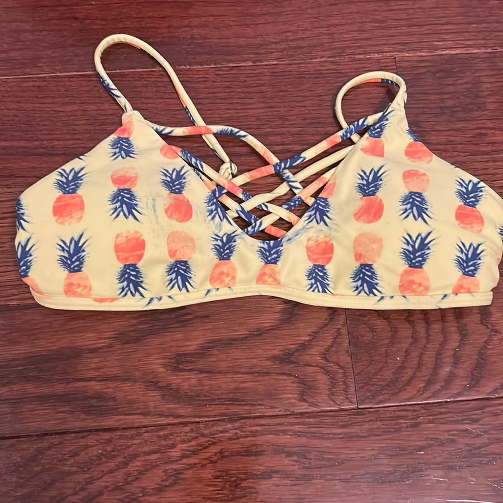 Pineapple print Hollister bikini top